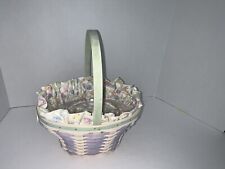 LONGABERGER 2004 EASTER  BASKET, TWO PROTECTORS, FABRIC Liner. picture