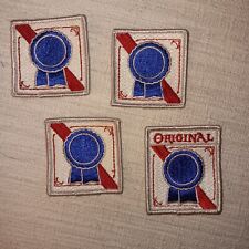 VTG Original Pabst Blue Ribbon Collectors Patch -Set of 4 NOS picture