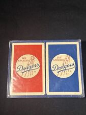1960's Vintage Playing Cards LOS ANGELES DODGERS  Original Plastic Case (SET) picture