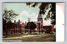 Malone NY-New York, Franklin County Buildings, Antique Vintage Souvenir Postcard picture