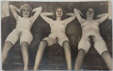 Vintage Postcard Risque Nude Women on Couch Garters RPPC  AA16 picture