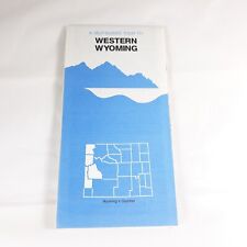 Western Wyoming Map Vintage Road Map picture
