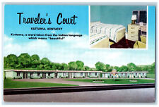c1950's Traveler's Court Kuttawa Kentucky KY Vintage Multiview Postcard picture