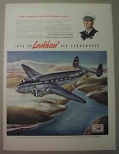 LOCKHEED AIRCRAFT Corp. - 25 ads, 1930-1965; BURBANK & Marietta; Constellation picture