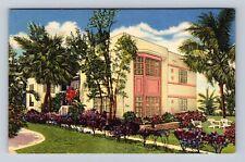 Ft. Lauderdale FL-Florida, Sanderling Hotel, Advertising Linen, Vintage Postcard picture