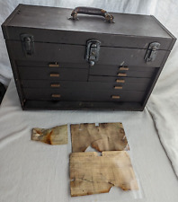 Kennedy 7 Drawer Toolbox Vintage; Documents Found Inside Dated 1945 picture