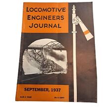 Locomotive Engineers Journal Sept 1937 Magazine Brotherhood Train Railroad RR picture