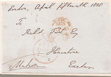 1838 FREE FRANK SIGNED by VISCOUNT MAHON, aka PHILIP STANHOPE, 5TH EARL STANHOPE picture