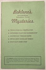 Bohleno’s Five Original Performance-Proven Mysteries (Magic Trick Booklet) picture