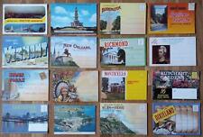 16 VINTAGE SOUVENIR POSTCARD BOOKS LOT SEATTLE BENNINGTON VT RICHMOND MORE 2240 picture
