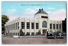 Sterling Illinois Postcard Sterling Daily Gazette Exterior Building 1940 Vintage picture