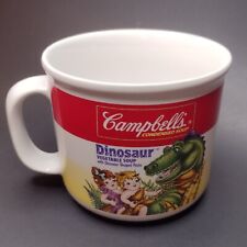 Vintage Campbell's Condensed Soup Dinosaur Vegetable Ceramic Soup Mug 1990 READ picture