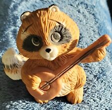 Vintage Raccoon Rascal With Banjo 1984 Kathy Wise. Estate.  As Is. Has Tag picture