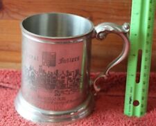 Thomas Williams England Pewter Tankard Mug Great Fosters Built 1550 AD Etching picture