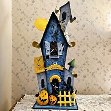 Halloween Decor Metal Lighted Haunted House 31