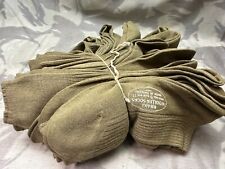 Original British Army WW2 New Old Stock Officers Wool Khaki Socks - Varied Sizes picture