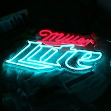 Miller lite Neon Beer Sign Bar  Dimmable Bar Neon Light Signs Pub Neon Bar Signs picture