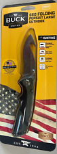 New Buck 660 Pursuit Large Folding Guthook Lockback Knife w/ Sheath 0660GRG-C picture