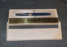 Vintage Blue Sheaffer's Nib 14K Fountain Pen White Dot picture