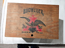 Vintage Budweiser, Anheuser Busch Inc Crate , Bottle Cap Checker Board Lid picture
