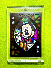 Mickey Mouse DISNEY STAINED GLASS REFRACTOR  2023 Disney 100 Tenyo JAPAN Lorcana picture