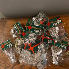 22 Vintage REVCO Plastic Christmas Ornaments NIP Silver Tone Angels Music  Birds picture