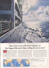 Run away to sea P&O-Orient S S Chusan ad1965 picture