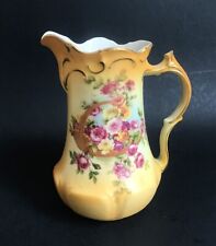 Antique Royal Bruxonia Hand Painted Gold Trim Bone China Small Pitcher Austria picture