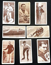 Antique Churchman Cigarettes Card lot of 6 KINGS OF SPEED Photo Picture Cards picture
