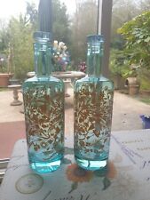 🌹 A Pair of Silent Pool Gin Bottles with Glass Stoppers picture