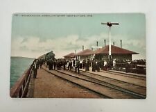 Railroad DEPOT Postcard c1907 Midlake Station Ogden Lucin CUT-OFF Salt Lake UTAH picture