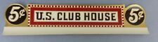 10 Vtg Original Vintage Dead Stock US Clubhouse Cigar Box Label 5 Cent Tobacco picture