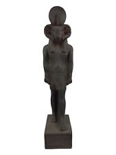 UNIQUE ANTIQUE ANCIENT EGYPTIAN Statue God Khnum with Magic Luck Hieroglyphic picture