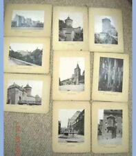 LOT 1891 antique 9pc ALBUMEN PHOTOGRAPHS GERMAN BLDGS ~NURNBERG picture