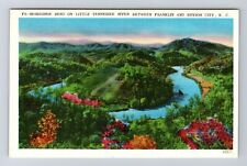 Franklin NC-North Carolina, Bend on Little Tennessee River Vintage Card Postcard picture