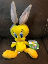Tweety Bird Easter Bunny Bean Bag Plush Warner Bros Looney Tunes NWT 1998 10