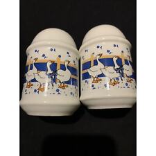 Vintage Blue Ribbon Country Goose Salt and Pepper Shakers - Made In Japan picture