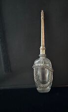 VINTAGE MOROCCAN ORNATE SILVER OVERLAY PERFUME BOTTLE picture