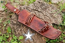 CUSTOM MADE PURE LEATHER SHEATH FOR FIXED BLADE KNIFE AH-931 picture