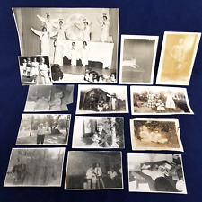 13 Vintage B&W Photos -50s 60s Children, Cats, Dogs, For Crafts, Mixed Media picture