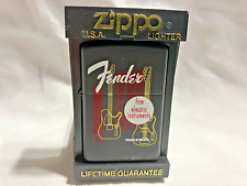 Unfired Sealed FENDER Guitar 1997  Zippo Lighter with Case picture