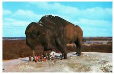 NORTH DAKOTA Postcard - Jamestown, World's Largest Buffalo Vtg  picture