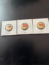 1890S American Pepsin Flag Buttons White Head And Hoge Three Pin Backs  Fd23 picture