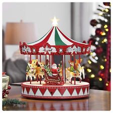 Mr. Christmas New Animated LED Vintage Inspired Carousel Light Up h227554 picture