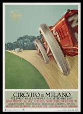 Monza Circuit 100 Year Racing 1922 Italian Grand Prix Gold Embossed LE200 Poster picture