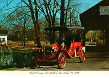 Ford Touring, the First of the Model T's, 1909, Dearborn, MI Postcard picture