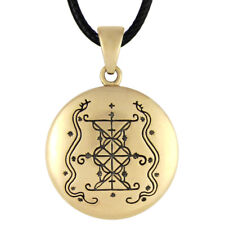 Bronze Papa Damballah Voodoo Loa Veve Pendant Lwa Necklace Talismam Amulet picture