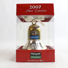 Pfaltzgraff 2007 Winterberry Silverplated Bell First Edition In Box Gold Toned picture