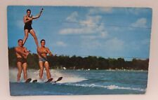 Vintage Postcard Water Skiing Conesus Lake New York  picture