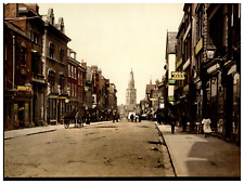 England. Gloucester. Westgate Street. Vintage Photochrome by P.Z, Photochrome Z picture